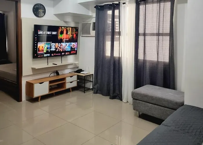 Apartment 1 Bedroom Corner Unit 55inches Tv At Horizons 101 Cebu