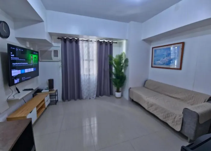 Apartment 1 Bedroom Corner Unit 55inches Tv At Horizons 101 Cebu